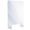 Alpine Industries 24"x 36"x 2"Clear Acrylic Sheet Table Top Protective Sneeze Guard ALP410-2436-T